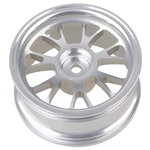 Mxfans 4PCS RC Silver Y-Shape Wheel Rim Aluminum Alloy Upgrade 52mm Diameter Wheel Rim RC 1/10 On-Road Car & Drift Car