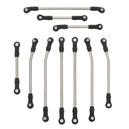 MEUS RACING TRX4 Links Set 324mm Wheelbase for Traxxas TRX4 1/10 RC Crawler Upgrades Parts, 10pcs