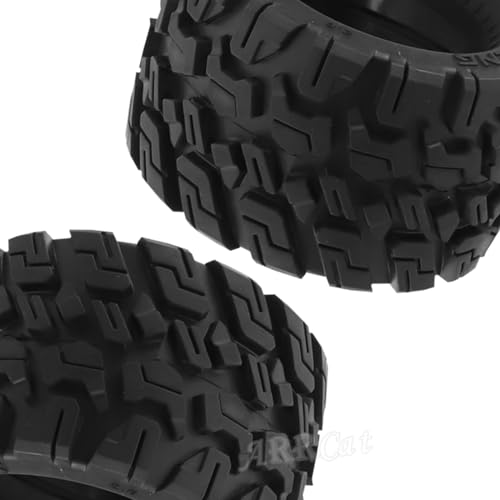 RC Truck Tires Wheel for 1/10 Big Rock Granite Vortek/Stampede Rustler Hoss/L0s1 Rc 4wd,RC Wheels Tires 12mm/14mm Hex,Black - color: Black - Rc Tires Wheel