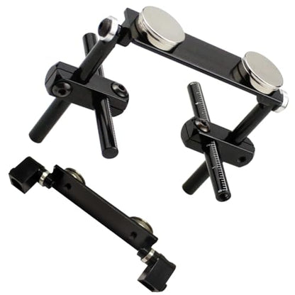 Magnetic Body Post Kit for 1/10 RC Cars - Stealth Invisible Body Mount Column Set Compatible with HSP 94123, Sakura D3, Tamiya TT-01/TT-02, XIS, Himoto, HPI - Aluminum Alloy (Black)