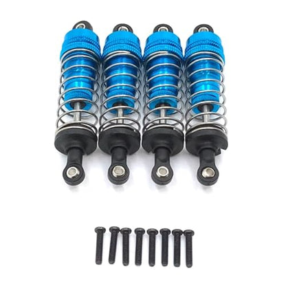 RC Cars Spare Parts for Wltoys 144001 144002 144010 124007 124008 124016 124018 124019 Metal Shock Absorber Oil Damper RC Car Upgrade Parts(Purple) - color: Purple