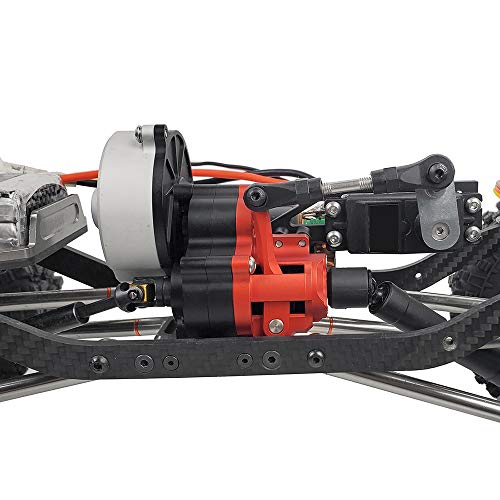QUE-T Aluminum Dig Gearbox Complete Transmission Case for 1/10 Axial SCX10 | with Gear