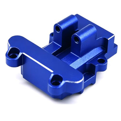 Aluminum Upgrade Parts Set for ARRMA 1/16 Mini Kraton 3S, Front/Rear Upper/Lower Arm, Gearbox Cover, Wing, Steering Link (Blue Rear Gearbox Cover) - color: Blue Rear Gearbox Cover