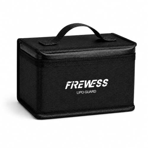 Lipo Safe Bag Fireproof, Lithium Battery Bag Fireproof and Explosionproof, Lipo Battery Storage Guard Safe Pouch for Charge and Storage - size: 8.5x6.5x5.7in-1pack