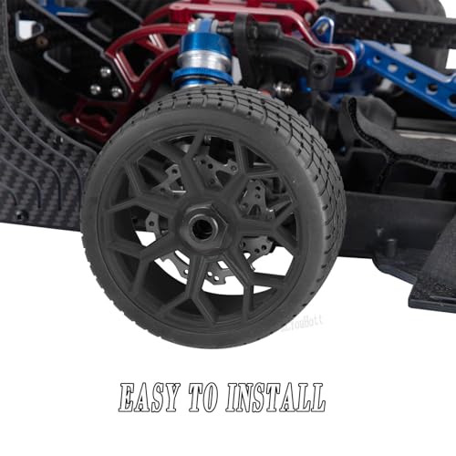 RC Wheels Tires for 1/8 Typhon 6S BLX,1/7 Infraction 6S BLX,Limitless,RC Highway Tires Wheels Soft Tires Truck Tire Highway Tires,Black - color: Black - (Rc Wheels Tires)