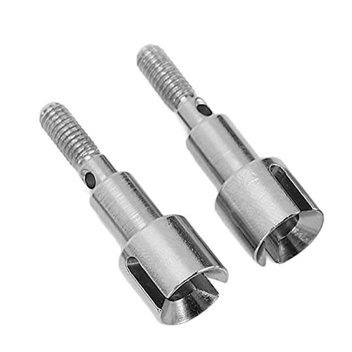 RC Rear Drive Shaft High Hardness Steel Rustproof Direct Replacement for SCY 16101 16102 16103 16201PRO 1/16 RC Car Upgrade Parts 2 Pack Dogbone Set with Axle Joint Cups