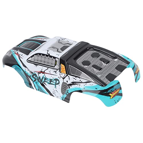 SIXRUN RC Car Body Shell PVC Spare Parts High Impact Car Body Shell Frame for SCY 16101PRO 1/16 RC Cars Car Toy Body Shell Remote (Cyan) - color: Cyan