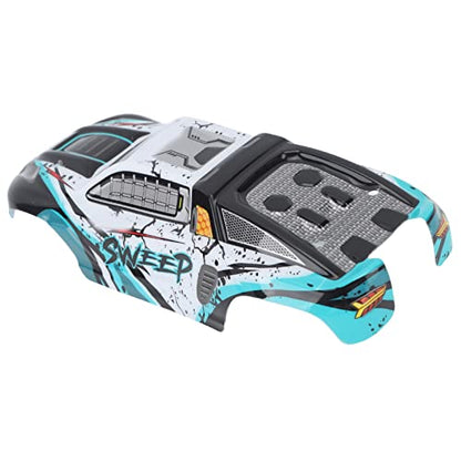 SIXRUN RC Car Body Shell PVC Spare Parts High Impact Car Body Shell Frame for SCY 16101PRO 1/16 RC Cars Car Toy Body Shell Remote (Cyan) - color: Cyan