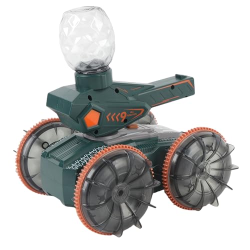 Matybobe RC Gesture Sensor Stunt Car Cool Lights for Water and Land (Green) - color: Green