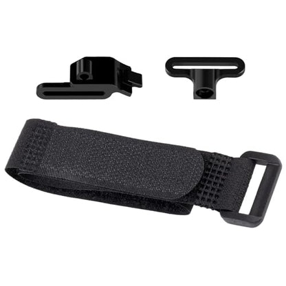 Aluminum Alloy Battery Holder Mount Hold-Down for Tra-xxas 1:16 Mini Maxx 4WD 1/1:10 Mini XRT VXL-3S Monster Truck Upgrades (Black) - color: Black