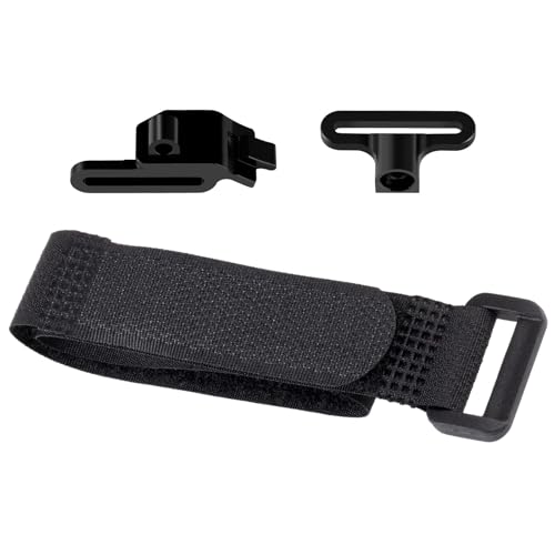 Battery Holder Mount Hold-Down for Tra-xxas 1:16 Mini Maxx 4WD XRT | VXL-3S Monster Truck Upgrades Black Aluminum Alloy - color: Black