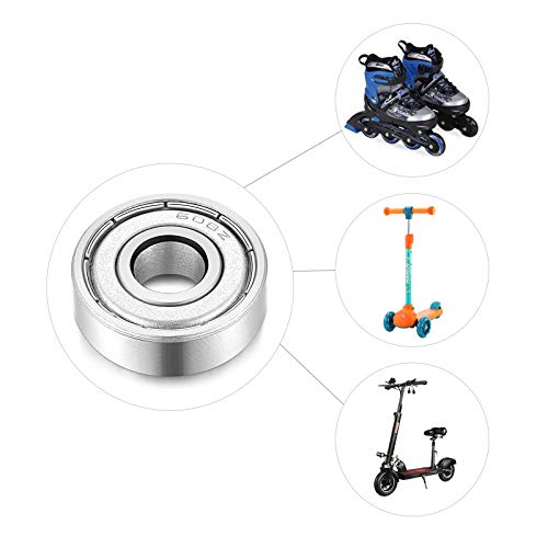 608-Z Shielded Sealed Miniature Skateboard-Bearings - 8x22x7mm, 10 Pcs, Used in Longboard and Scooters Machinery, Roller Skates (10)