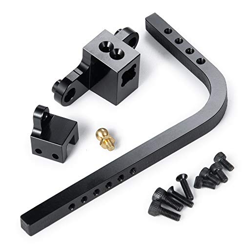 Que-T Aluminum Adjustable Tow Trailer Hitch for 1/10 RC Crawler Axial SCX10