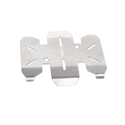 KYX Racing Stainless Steel Chassis Protective Plate Skid Plate Guard Upgrades Parts Accessories for 1/10 RC Crawler Car Axial SCX10 PRO