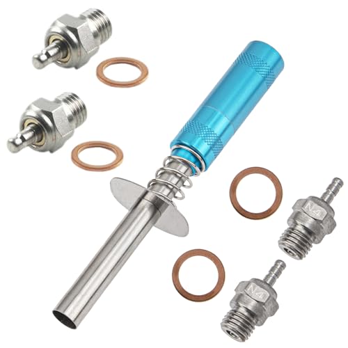 2Pcs N4 Hot Spark Glow Plugs No.4 & RC Igniter Engine Starter & Glow Plug N4#4 NO.4 Medium Hot Spark 70117