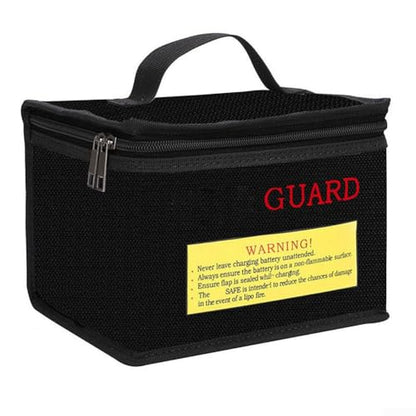 Secure lithium battery charging bag with flame retardant features for safe storage and transport of lithium polymer For remote control batteries (260 * 130 * 150MM)