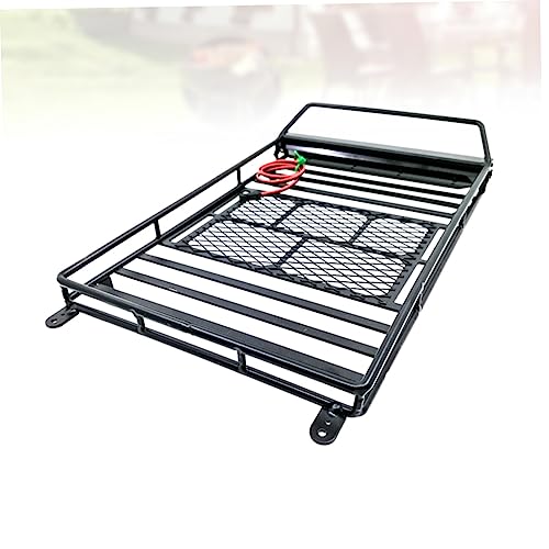 1/10 Scale Crawler Car Roof Rack Storage Bracket Luggage Carrier Roof Rack Spotlight