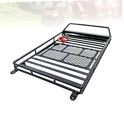 1/10 Scale Crawler Car Roof Rack Storage Bracket Luggage Carrier Roof Rack Spotlight
