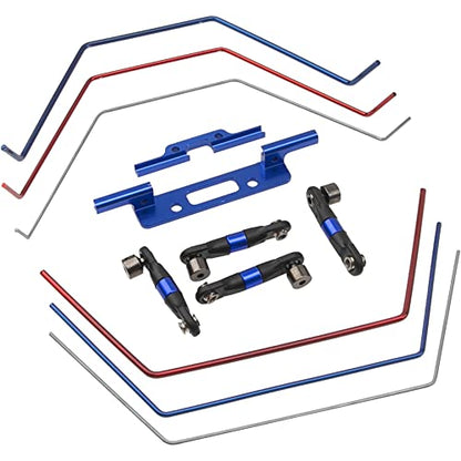 ShareGoo RC Sway Bar Kit Front & Rear Anti-Roll Bar Wide Sway Bar Compatible with 1/10 Traxxas Slash 2WD RC Car