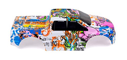 SummitLink Custom Body Compatible for T/E Maxx Shell Cover E-Maxx 1/10 Scale RC Car (Truck not Included) (Graffiti Pink Pig) - style: Graffiti Pink Pig