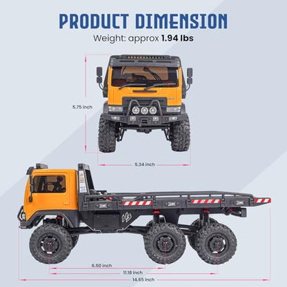 HOBBYPLUS ARKTOS 6x6 V1.5 CR18P Rock Crawler RTR All Terrain - Remote Control Car, Rock Crawler 1/18 Scale 6WD 2 Speed Transmission Off Road for Adults, RC Hobbyists (Tan) - color: Tan (6x6 V1.5)