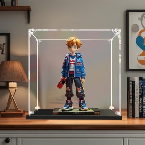 3MM Clear Acrylic Display Case Self Assemble Display Case for Collectibles Acrylic Display Box Alternative Glass Case for Action Figures Doll(6x6x6 inch, 15x15x15 cm) - size: 6x6x6 inch, 15x15x15 cm