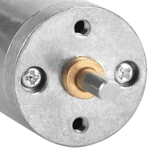 12V Mini DC Motor, 300RPM Micro Electric Gear Motor Metal Reversible High Torque Speed Reduction Shaft 25mm for PCB DIY RC Car Robot Model Drive Electric Drill Gear Box(300RPM) - size: 300RPM