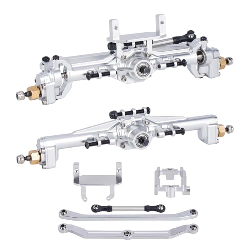 AMK Extended 20mm TRX4M Portal Axle,109.6g Aluminum CNC TRX4M Axle, TRX4M Portal Axles with Two Servo Mount Options, for 1/18 RC CrawlerCar TRX4M Axle Upgrade Parts