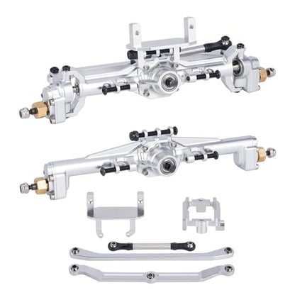AMK Extended 20mm TRX4M Portal Axle,109.6g Aluminum CNC TRX4M Axle, TRX4M Portal Axles with Two Servo Mount Options, for 1/18 RC CrawlerCar TRX4M Axle Upgrade Parts