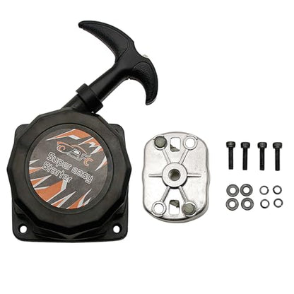 45CC Engine Super Easy Pull Start with Starter Dial Black for 1/5 Rovan Losi 5ive T RC CAR Parts - color: Black