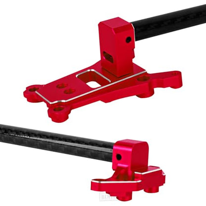 RC Aluminum Chassis Brace Upgrades Part for 1/10 Slash 4wd LCG,Slash 4x4 LCG VXL,Rustler 4wd,Rustler 4x4 VXL,Chassis Brace Heavy Duty Hops up,Red - color: Red - (Upgrades)