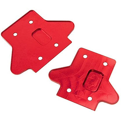 ShareGoo Aluminum Alloy Front & Rear Skid Plate Bottom Chassis Armor Protection Cover Compatible with Arrma 1/8 Kraton 6S RC Car Upgrade Part (Red) - color: Red