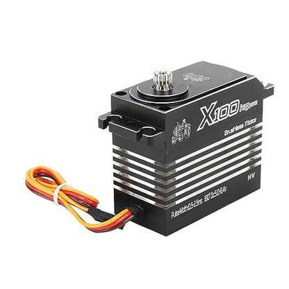 Kadimendium RC Servo for 1/5 RC Model, Aluminum Alloy RC Servo 100KG for 1/5 RC Boat