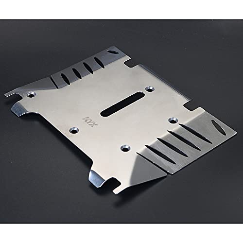 KYX Racing Stainless Steel Skid Plate Protector Chassis Guard Board Upgrades Accessories for RC Crawler Car Axial RBX10 RYFT