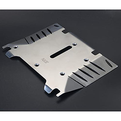 KYX Racing Stainless Steel Skid Plate Protector Chassis Guard Board Upgrades Accessories for RC Crawler Car Axial RBX10 RYFT