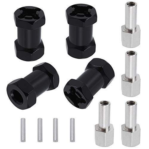 Aluminum 12mm Hex Wheel Hub Wheel Spacers 20mm Offset Extension Drive Adapter for 1/10 SCX10 II Gen7 Gen8 D90 RC Truck (20mm) - size: 20mm