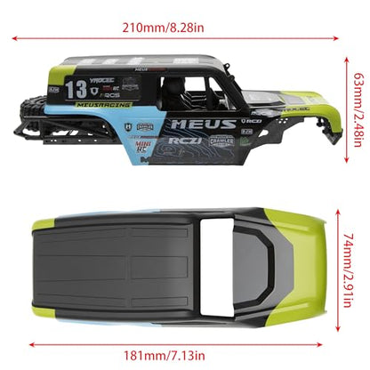 MEUS RACING Transmitter and Receiver Black+ MB24 SCX24 Body