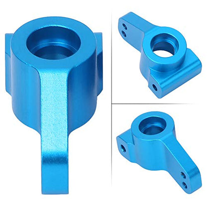 Aluminum Alloy Rear Hub Axle Carrier Replacement for ECX 2WD 1/10 RC Hobby Car, Lightweight Durable RC Rear Axle Hub with Precision Fit, Blue Silver Options (Blue ECX334000B) - color: Blue Ecx334000b