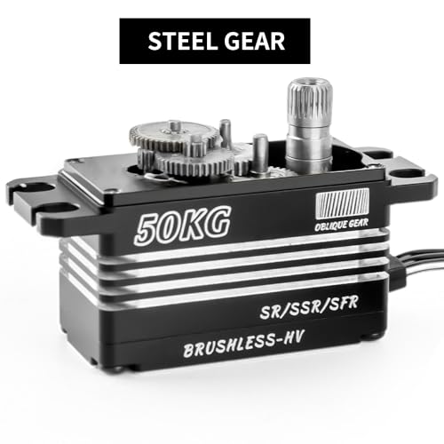 GLOBACT 50KG Brushless Servo Low-Profile for 1/8/ 1/10 RC Car Boat Airplane