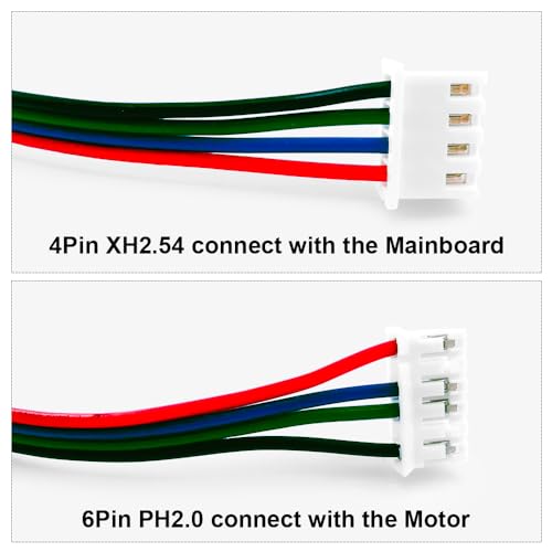 3Pcs 1.5M Stepper Motor Cables XH2.54 4Pin to 6Pin Terminal Motor Wires, Ender 3 Stepper Motor Cable, 4 Pin to 6 Pin 3D Printer Stepper Motor Cables for Nema 17 Stepper Motor, - style: 3Pcs Stepper Motor Cable 1.5M