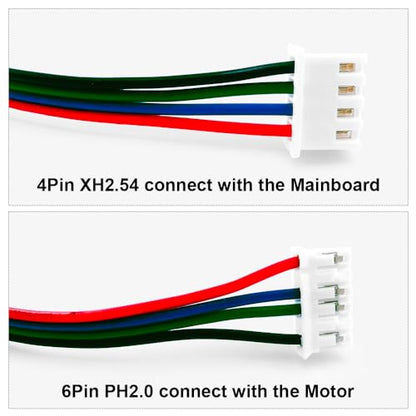 4 Pcs 3D Printer Stepper Motor Cable 4Pin to 6Pin, 1000mm XH2.54 Stepper Motor Wire for Nema 17 Stepper Motors, - style: 4Pcs Stepper Motor Cable 1M
