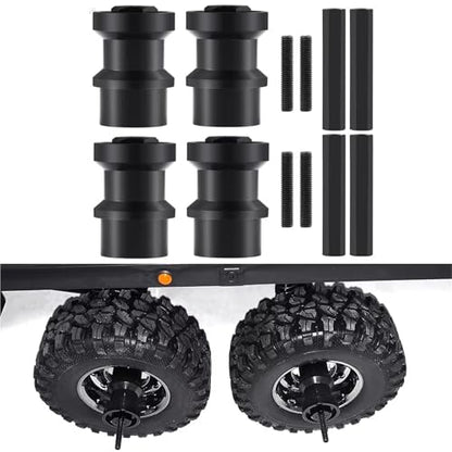 RC Car Assortment for TRX6 T6 1/10 RC for Hauler Truck Car Upgrade Parts Aluminum Alloy Single to Dual Wheel Axle Conversion Kit