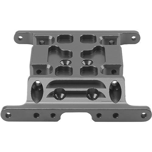 Aluminum Center Transmission Skid Plate Mount Gearbox Mount Base Compatible with Axial SCX10 1/10 RC Rock Crawler Car (Titanium) - color: Titanium
