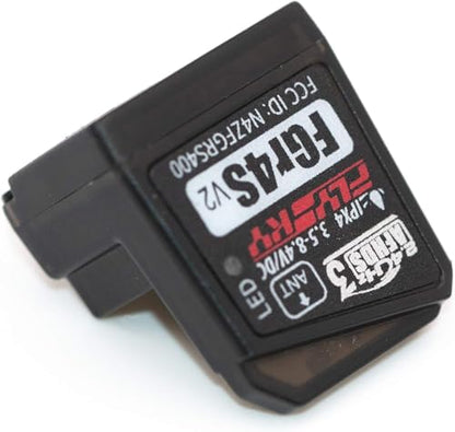 Flysky FGr4S V2 Receiver, 4CH AFHDS 3 Receiver for Flysky FS-NB4/PL18 RC | AFHDS 3 Protocol, Single Antenna, PWM/PPM/I‑Bus Outputs, Two‑way Transmission, Fast Binding for Car & Boat