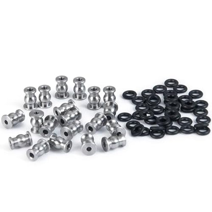 RC Car Toys For Axial For SCX24 For Deadbolt C10 For Wrangler For Gladiator For Bronco 1/24 Metal Steering Link Rod Ball Joint Head End Set RC Truck