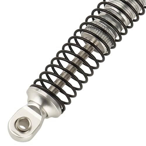 53mm 59mm 66mm 78mm Aluminum Long Threaded Shocks Absorbers Oil Damper for 1/18 RC Crawler TRX4M TRX-4M KUpgrade Parts (66mm-silver) - color: 66mm-silver