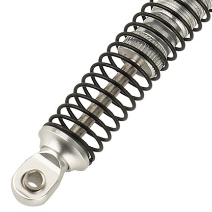 53mm 59mm 66mm 78mm Aluminum Long Threaded Shocks Absorbers Oil Damper for 1/18 RC Crawler TRX4M TRX-4M KUpgrade Parts (66mm-silver) - color: 66mm-silver