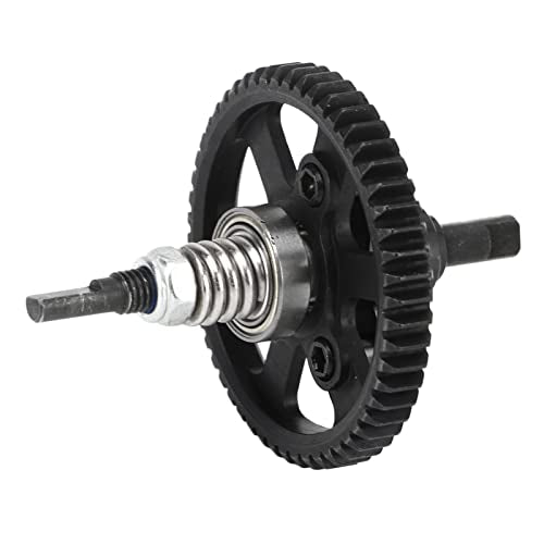 Alomejor 54T Aluminum Steel Slipper Clutch Assembly, Hardened Steel for Slash 4X4, Easy to Install, Low Noise, Fit, Applicable : 4X4, Rustle, HuanQi 727 (Black)