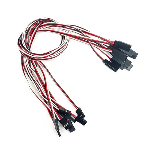 20Pcs Servo Extension Cable 15/30/50cm 3-Pin Male to Female Wire for RC | Durable servo extension wires in 3 lengths, ideal for RC car, helicopter, boat and airplane.(30 cm) - color: 30 Cm