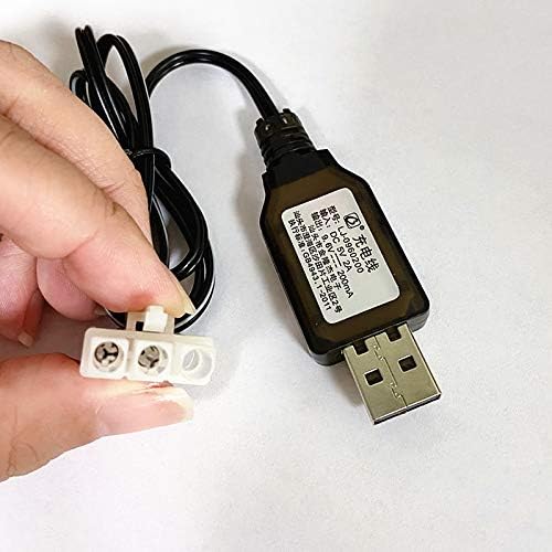 9.6V 700mAh NI-CD Battery with KET-3P Plug for RC Toy Like Robot car Remote Control Boat 9.6 Volt KET-3P with USB Charge Cable